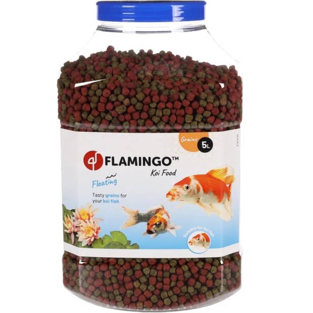 Flamingo - Nourriture en granulés pour koïs et poissons d'étang - 5 litres - Flamingo - Image 1