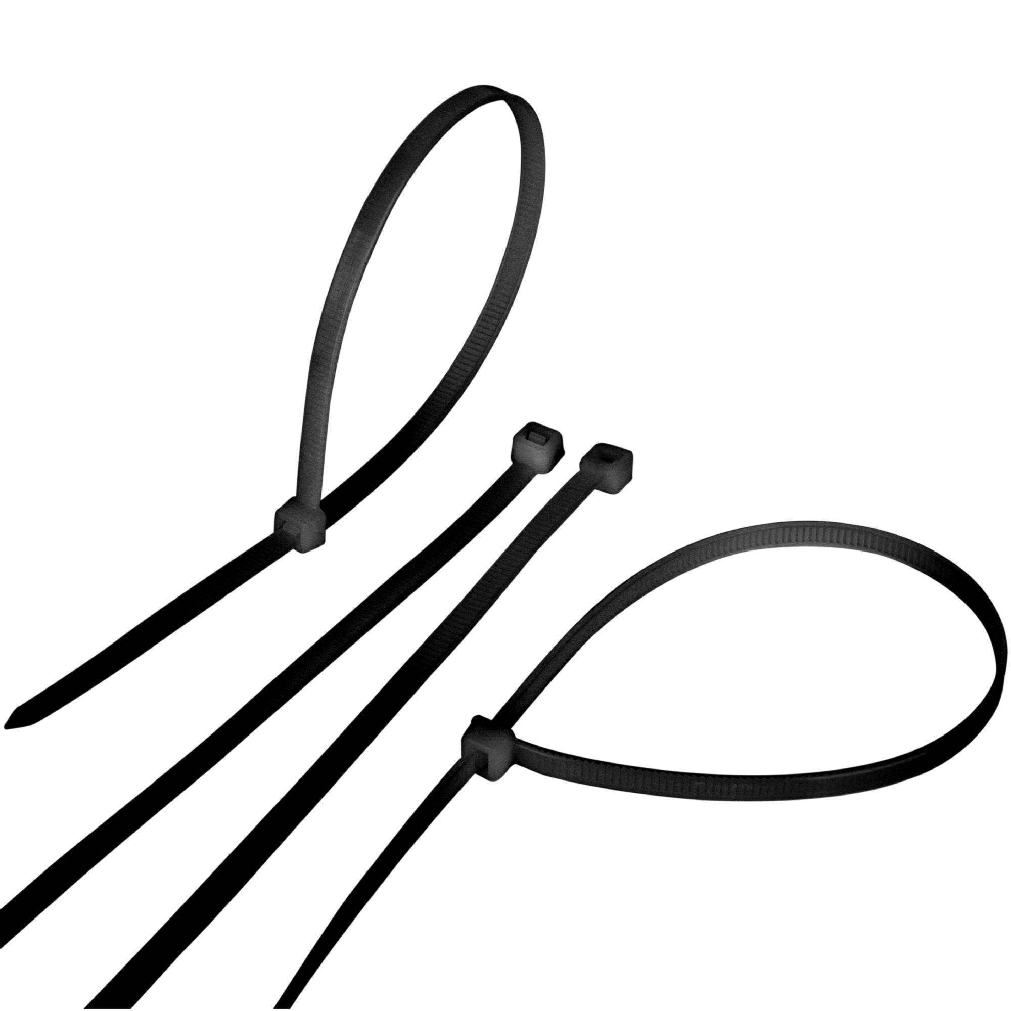 Collier rapide noir lot de 100 colliers - 400 x 7,6 mm - Image 4