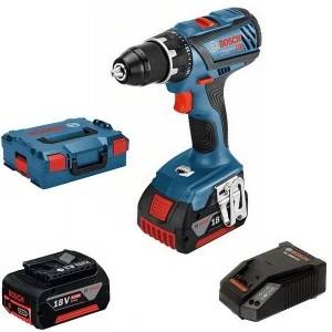 Bosch - Perceuse visseuse GSR 18V-28 - BOSCH - avec 2 batteries 18V 3.0 Ah - chargeur - L-Boxx - 0615990L7K - Image 1