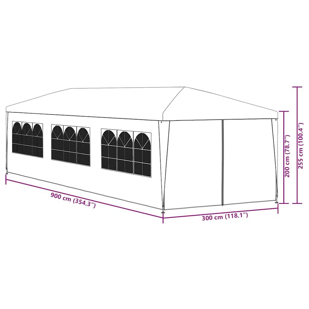 Vidaxl - Tente de réception 3x9 m Blanc vidaXL 90338 - Image 3