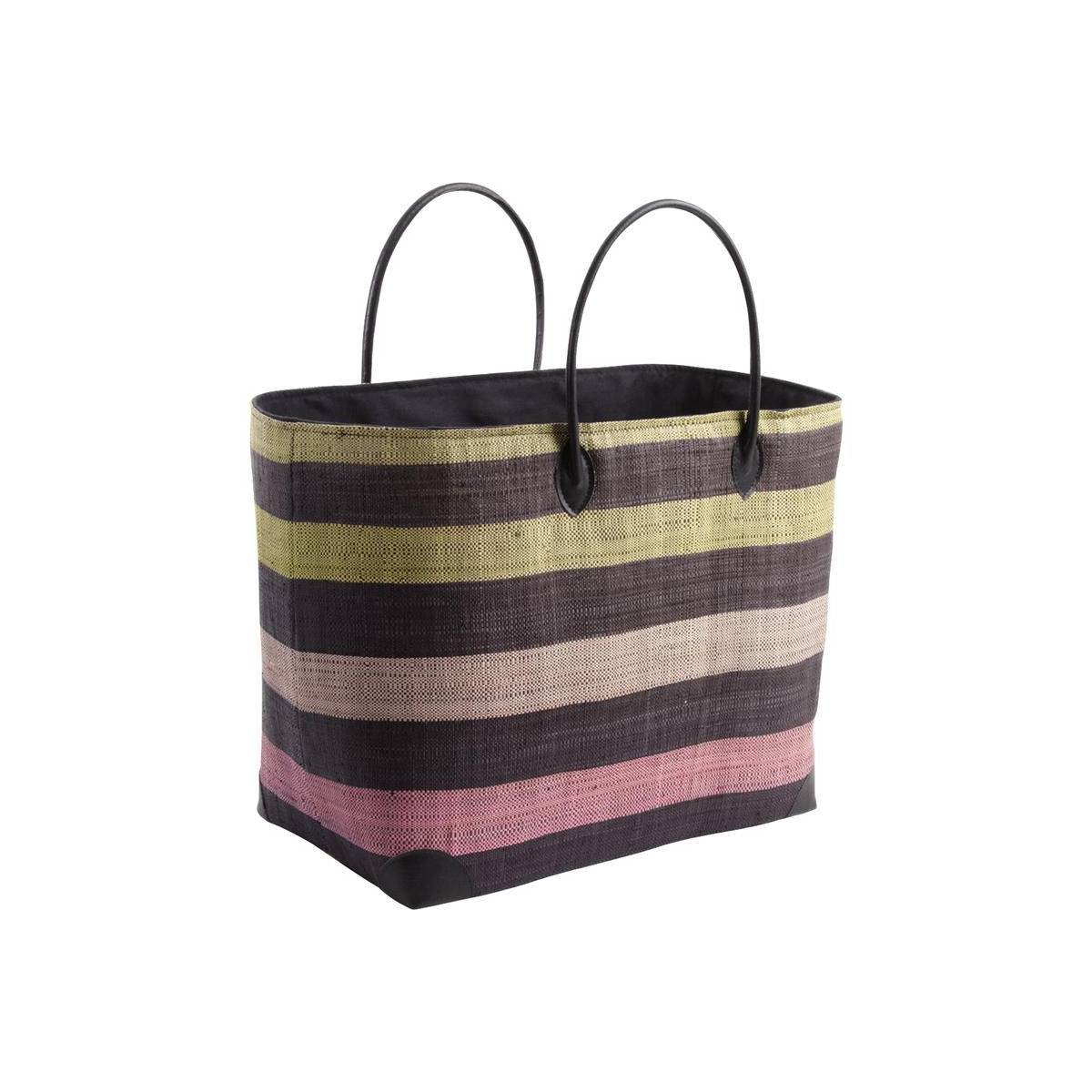 Aubry Gaspard - Sac de plage en rabane avec coins renforcés