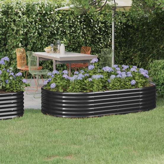 Jardiniere plastique Rita Anthracite 175 X 100 X 36 cm 1-personnes - P87209A - Image 1