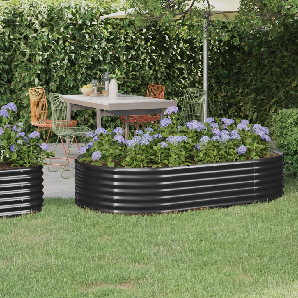 Jardiniere plastique  Rita Anthracite  175 X 100 X 36 cm  1-personnes - P87209A - Image 1