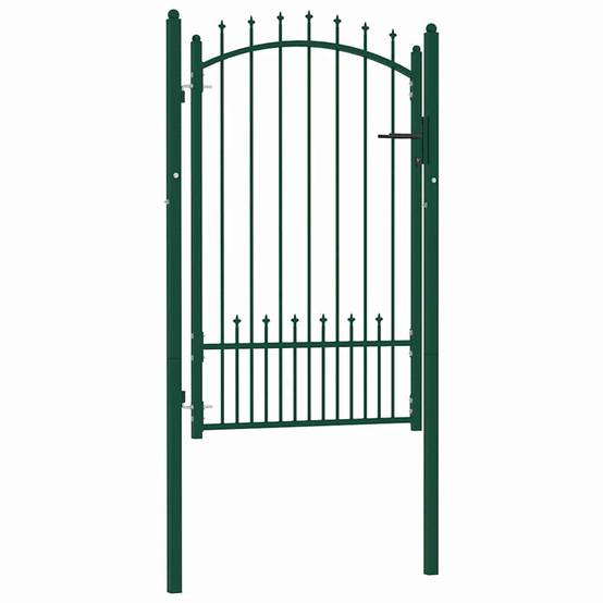 ComfortXL - Portillon d'Entrée en Acier avec Pointes de Sécurité pour Clôture Verte 100x150 cm – ComfortXL Outdoor Living - Image 1