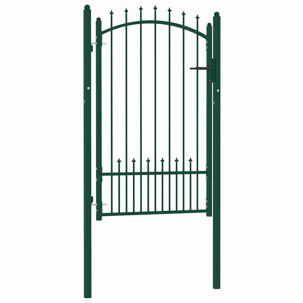 ComfortXL - Portillon d'Entrée en Acier avec Pointes de Sécurité pour Clôture Verte 100x150 cm – ComfortXL Outdoor Living - Image 1