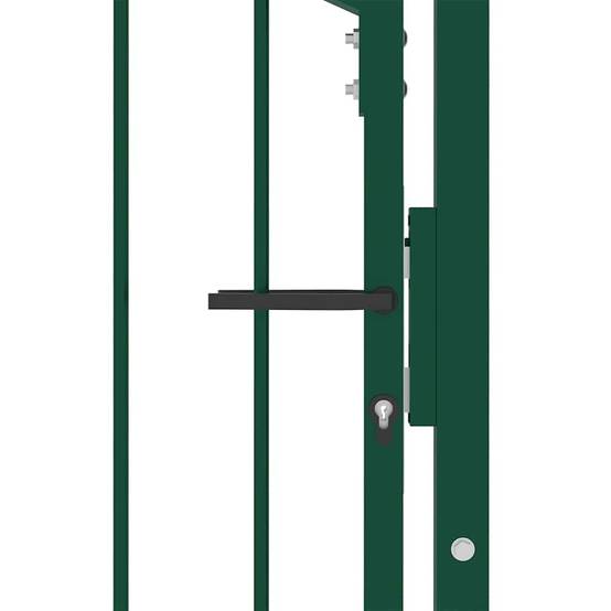 ComfortXL - Portillon d'Entrée en Acier avec Pointes de Sécurité pour Clôture Verte 100x150 cm – ComfortXL Outdoor Living - Image 4