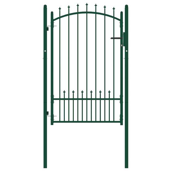 ComfortXL - Portillon d'Entrée en Acier avec Pointes de Sécurité pour Clôture Verte 100x150 cm – ComfortXL Outdoor Living - Image 2