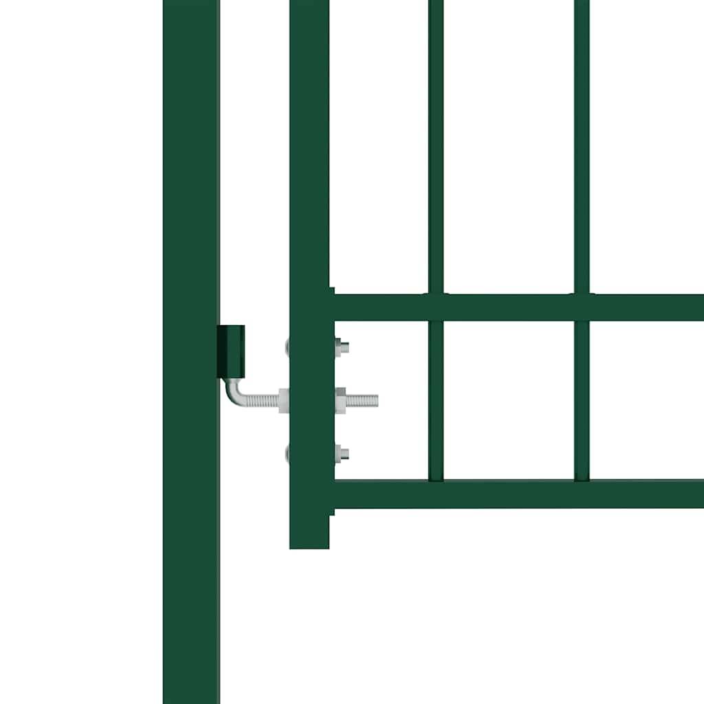 ComfortXL - Portillon d'Entrée en Acier avec Pointes de Sécurité pour Clôture Verte 100x150 cm – ComfortXL Outdoor Living - Image 3