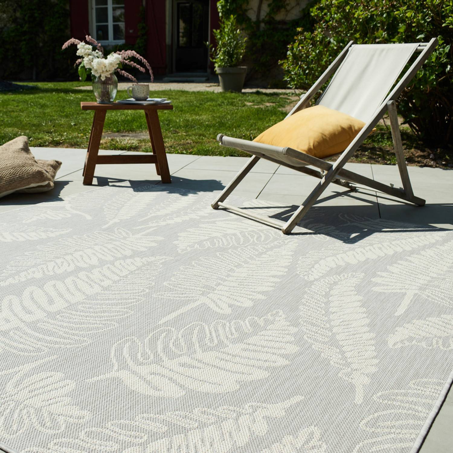 Autre - Tapis intérieur et extérieur gris 200x200cm - Image 3