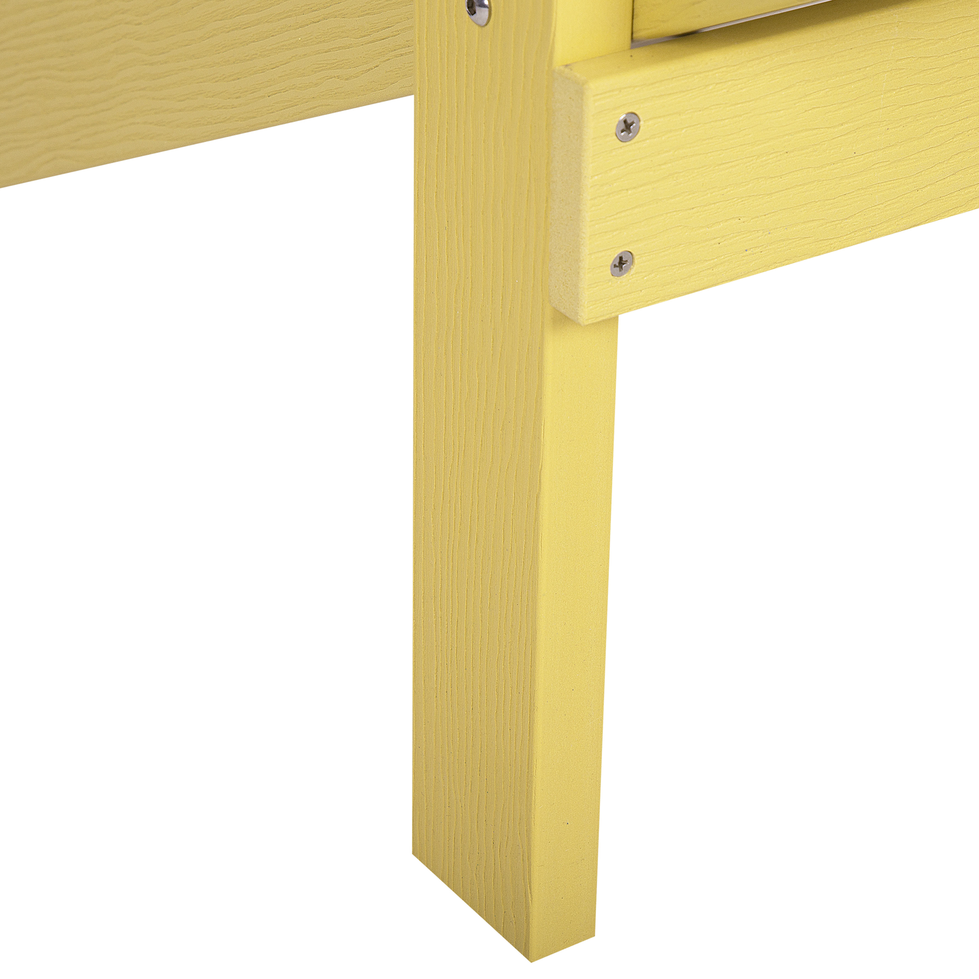 Beliani - Chaise de jardin Bois synthétique Jaune ADIRONDACK - Beliani - Image 10