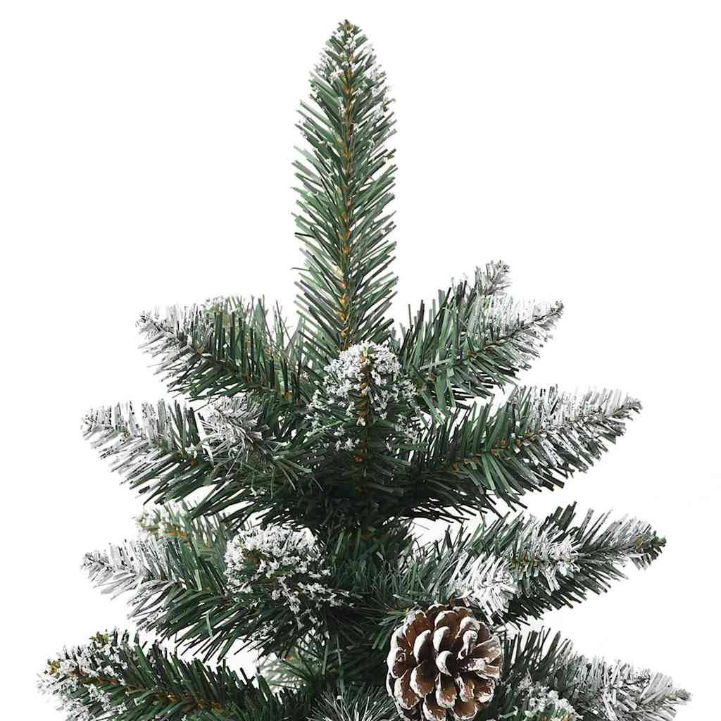 ComfortXL - Petit Sapin de Noël Artificiel Floqué 120 cm, Pré-illuminé 150 LED avec Boules et Cimier USB – ComfortXL Outdoor Living - Image 8