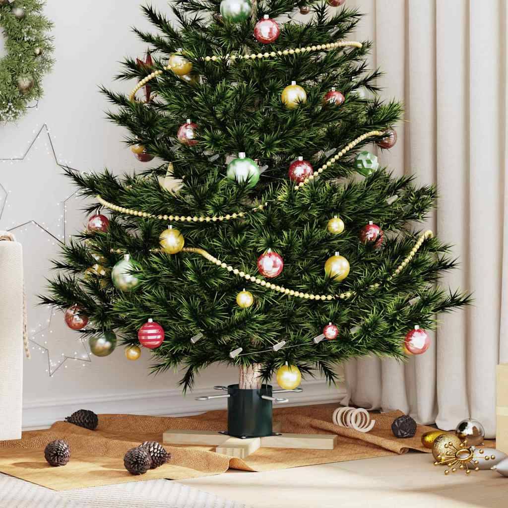 Vidaxl - Pied de Sapin de Noël 1.73 Vert 50 x 50 x 16 cm Pin massif vidaXL 42019194 - Image 1
