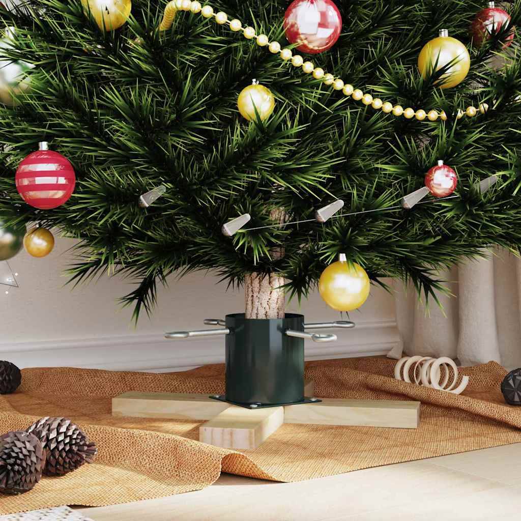 Vidaxl - Pied de Sapin de Noël 1.73 Vert 50 x 50 x 16 cm Pin massif vidaXL 42019194 - Image 5