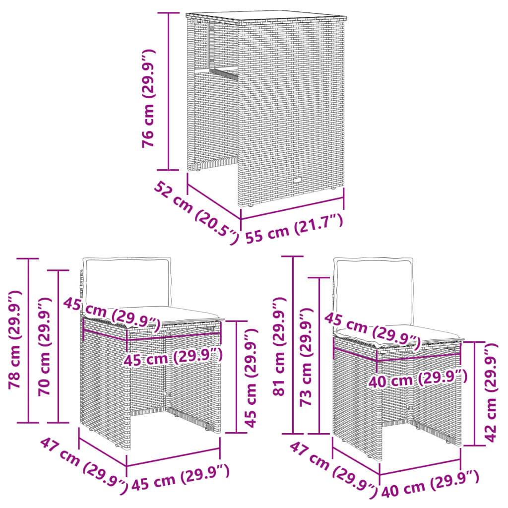 ComfortXL - Salon de Jardin Compact 2 Personnes Résine Tressée, Table en Verre et Rangement Malin Beige – ComfortXL Outdoor Living - Image 4