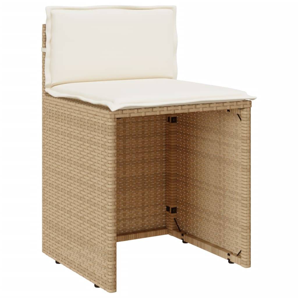 ComfortXL - Salon de Jardin Compact 2 Personnes Résine Tressée, Table en Verre et Rangement Malin Beige – ComfortXL Outdoor Living - Image 5