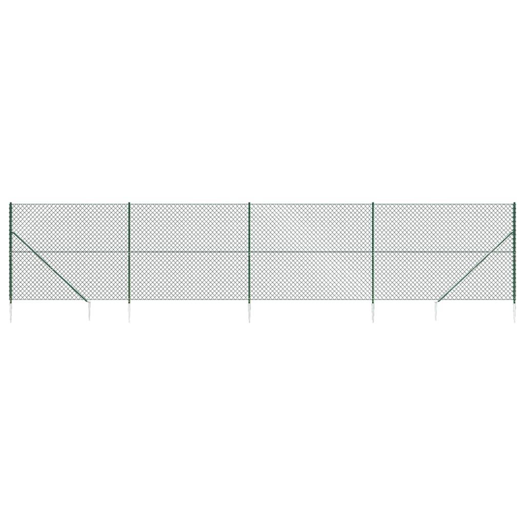 Grillage Souple Galvanisé Propriété Enclos Animaux Vert 1,4x10m - ComfortXL Outdoor Living - Image 2