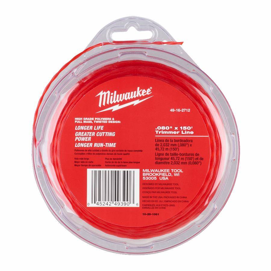 Fil coupe bordure MILWAUKEE 2mm x 45 m - 49162712