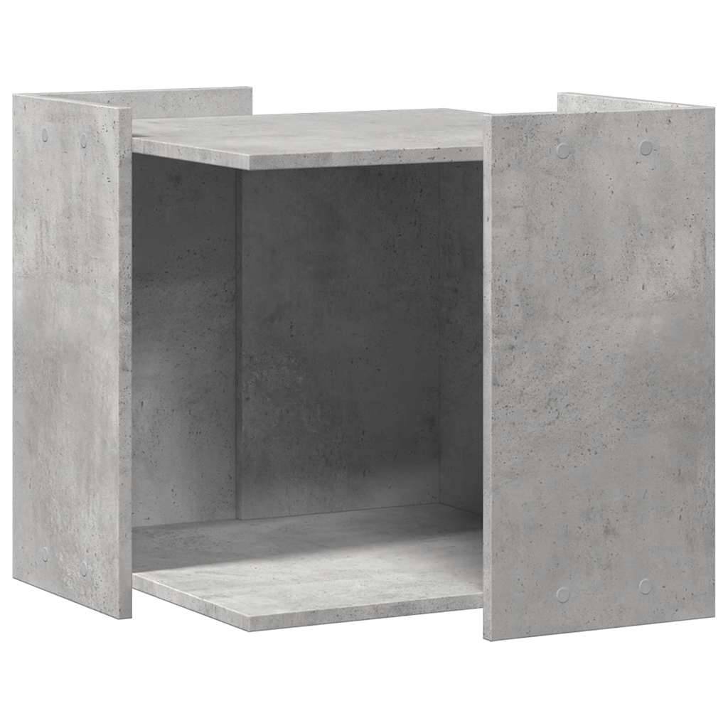 Vidaxl - Meuble de bac à litière pour chat gris béton bois d'ingénierie vidaXL 857754 - Image 2