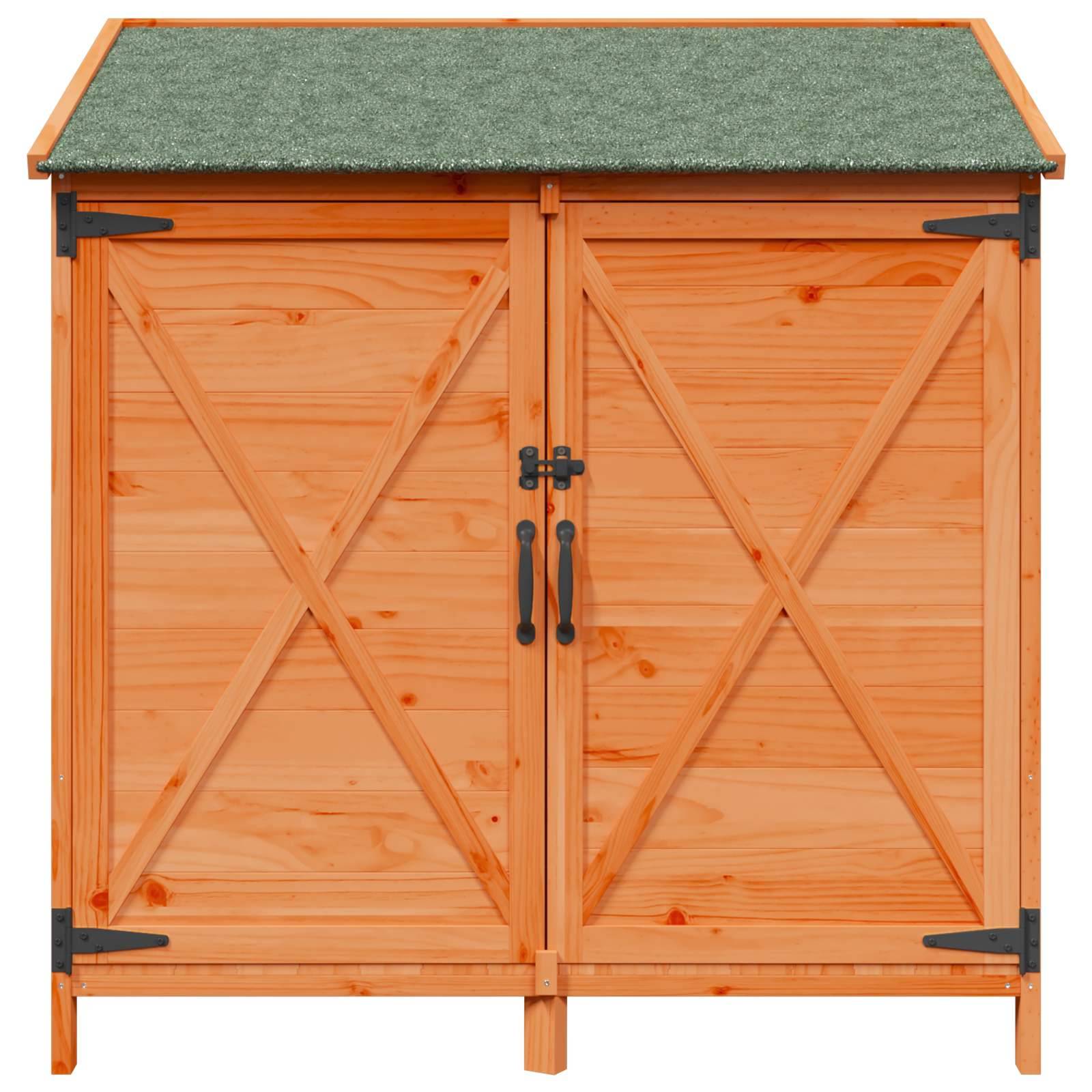 Vidaxl - Abri de jardin Marron 106 x 56 x 113,5 cm Bois de Sapin Massif vidaXL 42033475 - Image 6