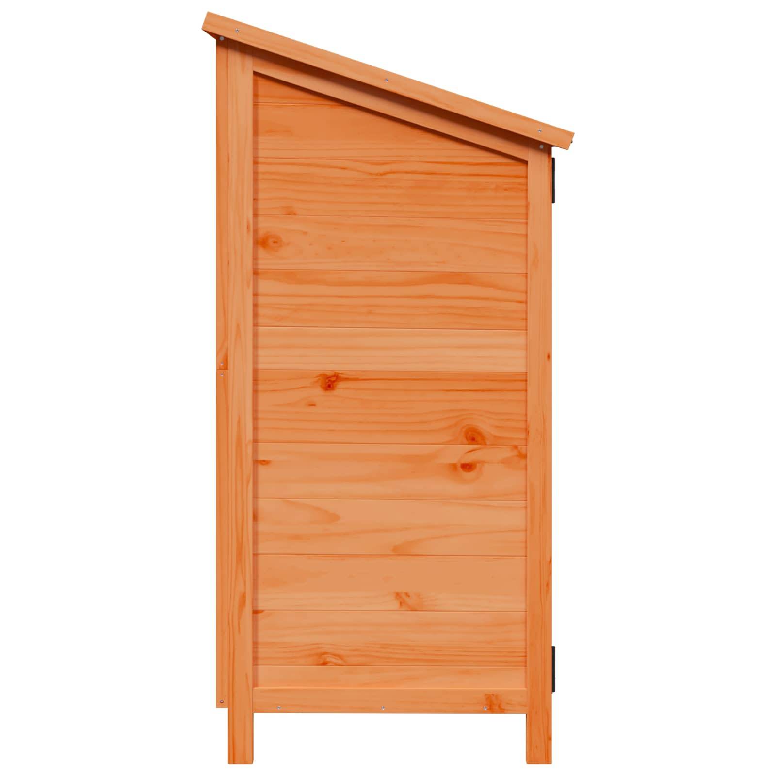 Vidaxl - Abri de jardin Marron 106 x 56 x 113,5 cm Bois de Sapin Massif vidaXL 42033475 - Image 7