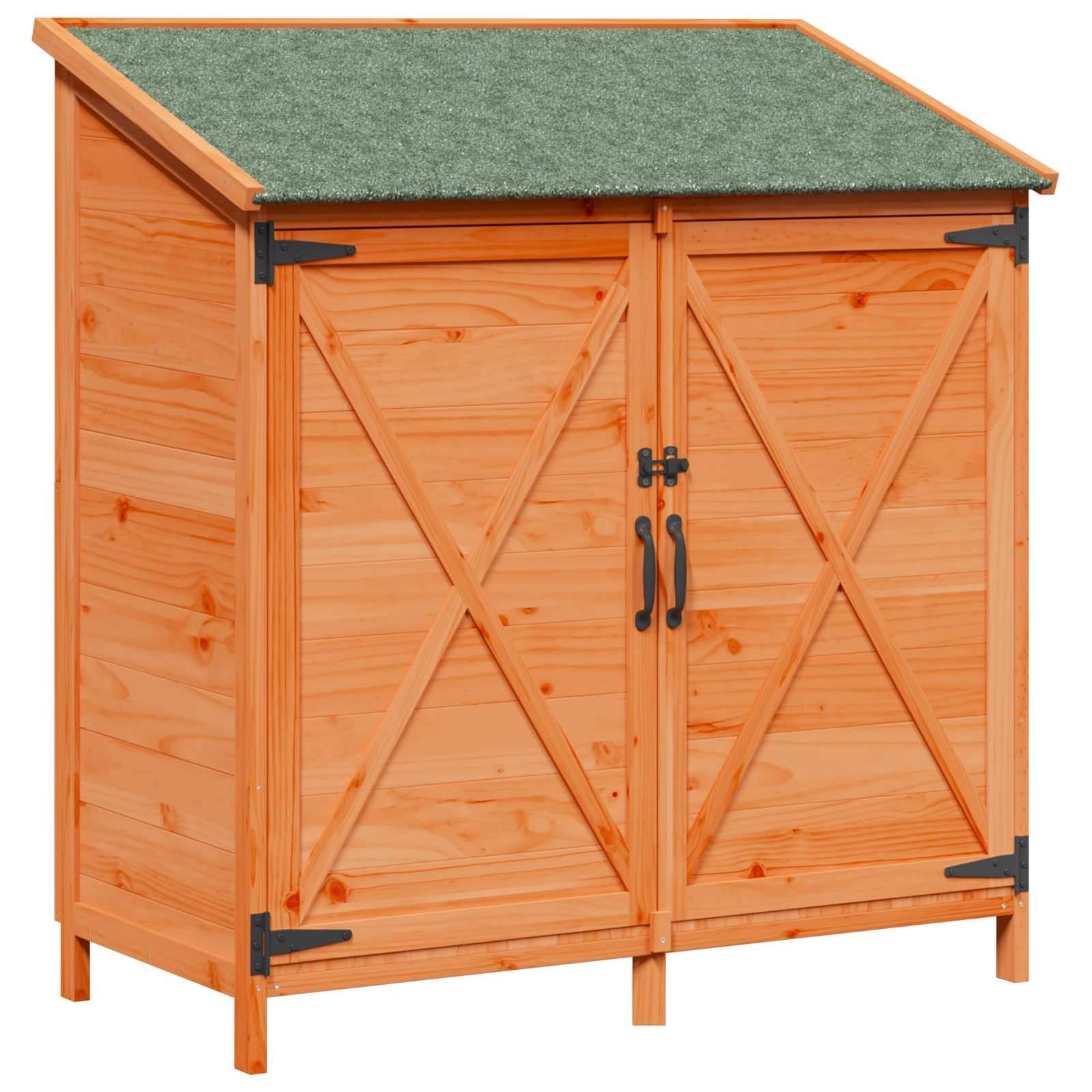 Vidaxl - Abri de jardin Marron 106 x 56 x 113,5 cm Bois de Sapin Massif vidaXL 42033475 - Image 2
