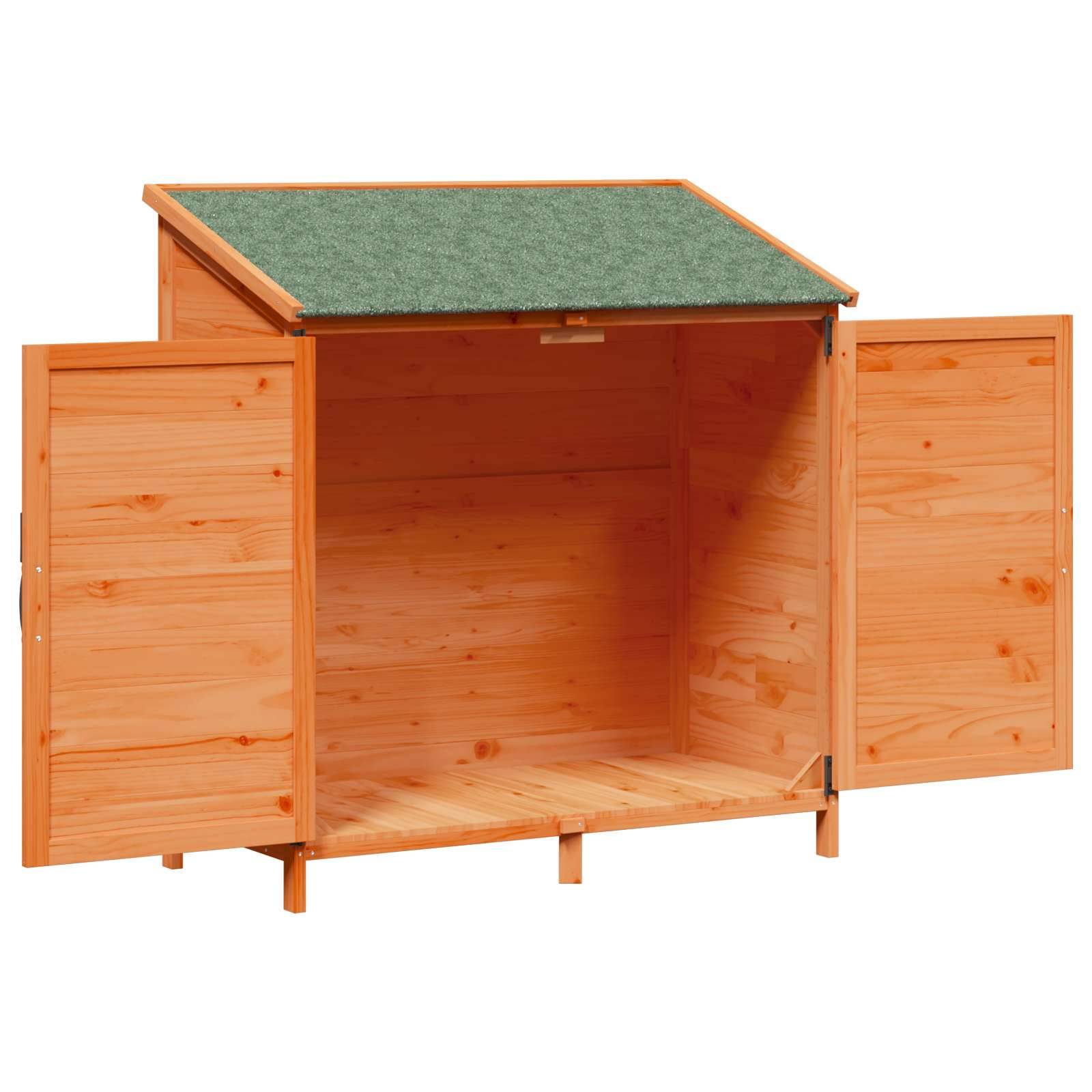 Vidaxl - Abri de jardin Marron 106 x 56 x 113,5 cm Bois de Sapin Massif vidaXL 42033475 - Image 5