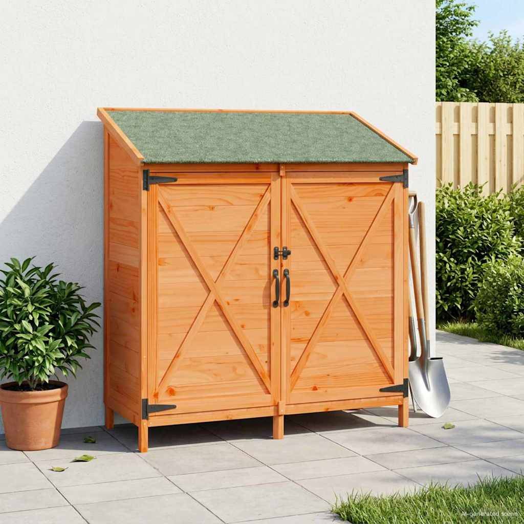 Vidaxl - Abri de jardin Marron 106 x 56 x 113,5 cm Bois de Sapin Massif vidaXL 42033475 - Image 1