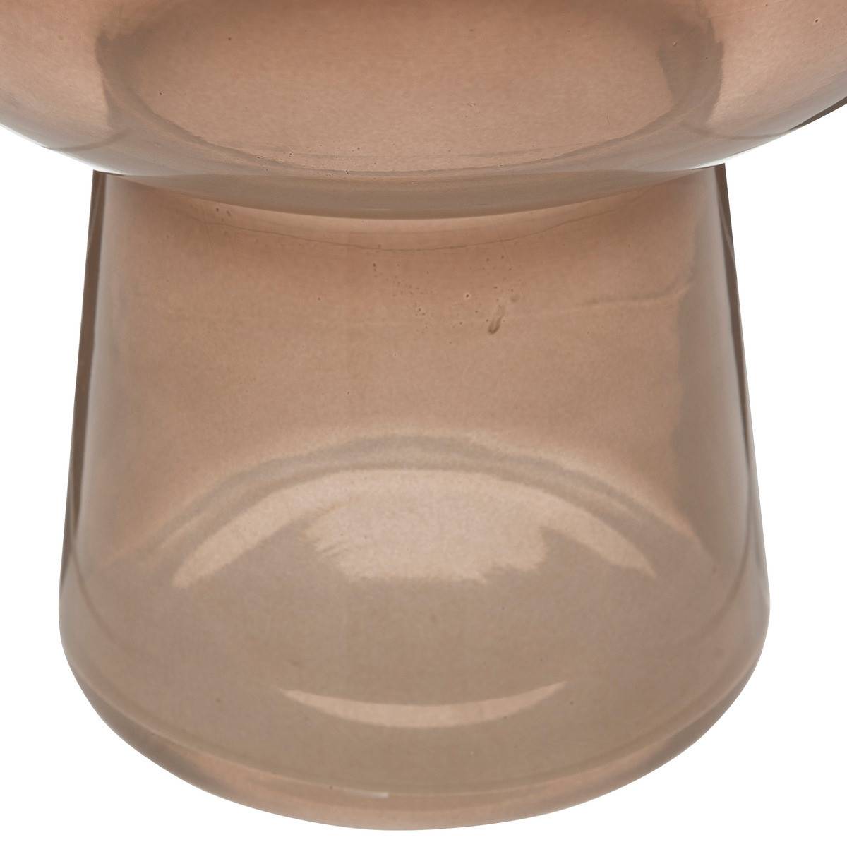 Vase boule et conique en verre Ambre H 40 cm - Image 2