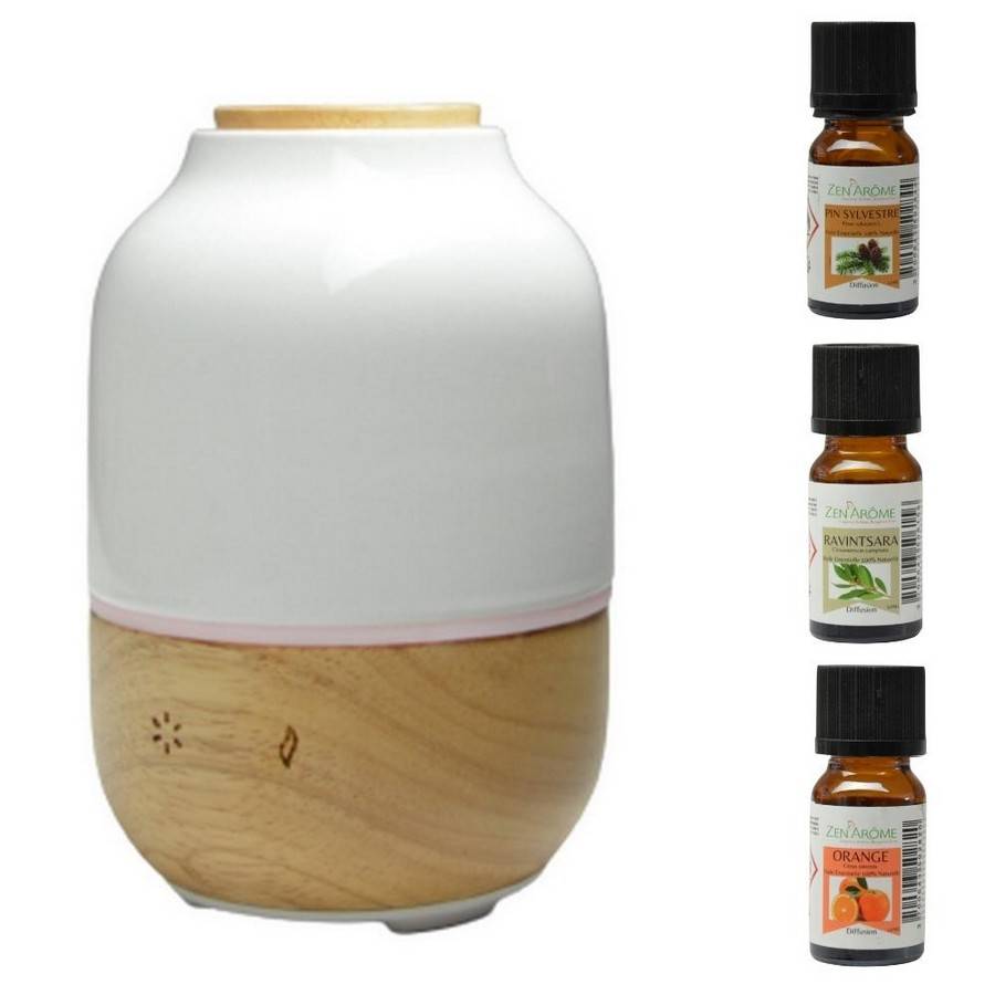 Zen'Arôme Calorya n°6 + 3 Huiles Essentielles "Trio Noël" - Brûle Parfum Électrique - Lampe à Parfum Variateur et Coupelle Amovible - Image 3