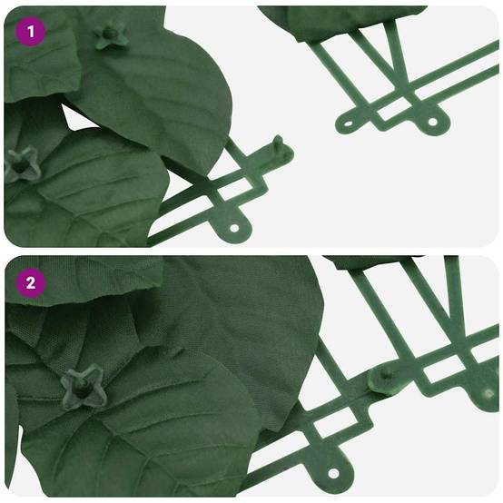 Écran de balcon avec feuilles vert foncé 600 x 150 cm - PANGIVO - Image 5