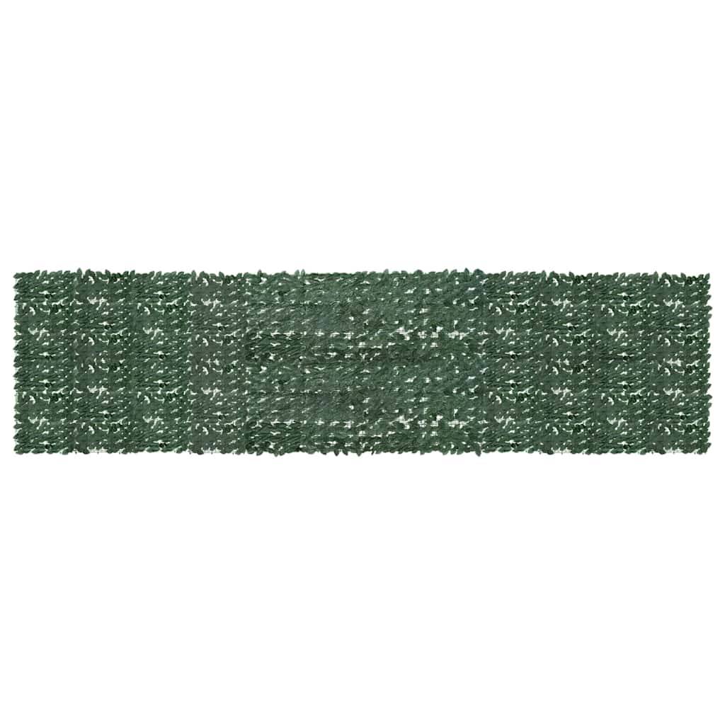 Écran de balcon avec feuilles vert foncé 600 x 150 cm - PANGIVO - Image 1