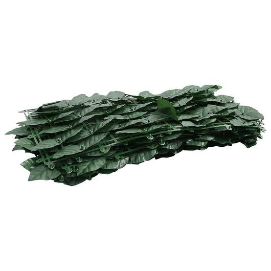 Écran de balcon avec feuilles vert foncé 600 x 150 cm - PANGIVO - Image 3
