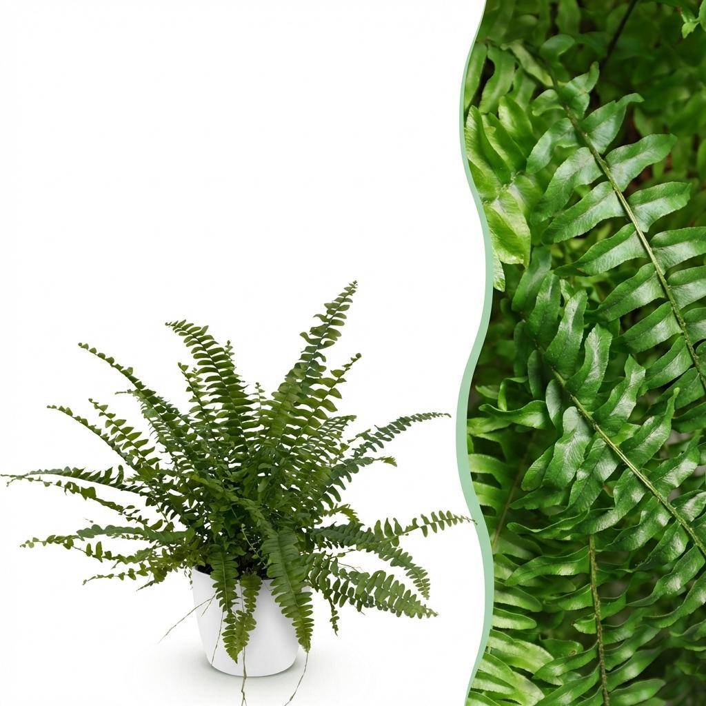 Nephrolepsis exaltata Green Lady - Pet-friendly - Pot de 12cm - Hauteur 25-30cm - 1 plante - Plantes d'intérieur - Image 1