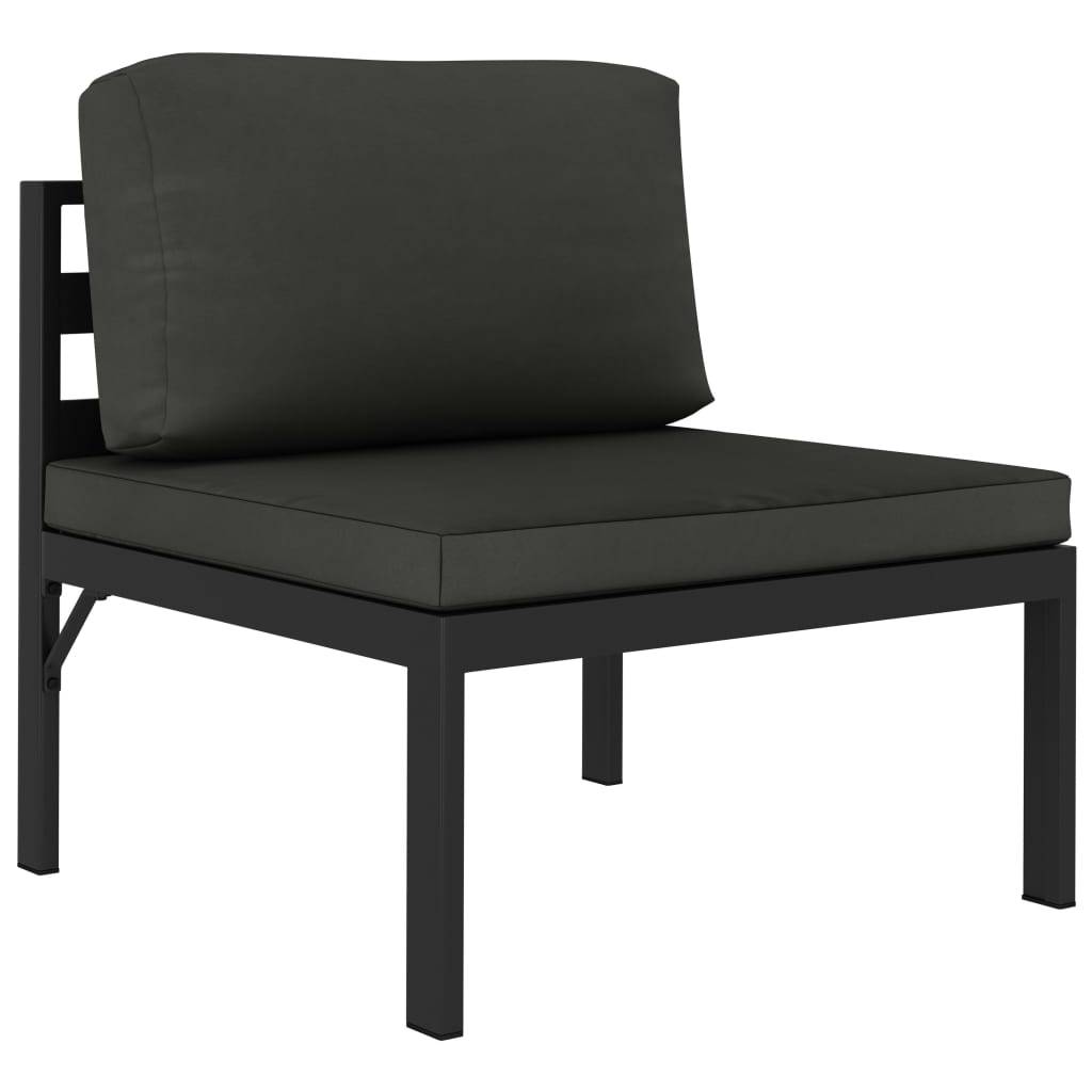 Vidaxl - Salon de jardin 6 pcs avec coussins Aluminium Anthracite vidaXL 49233 - Image 6