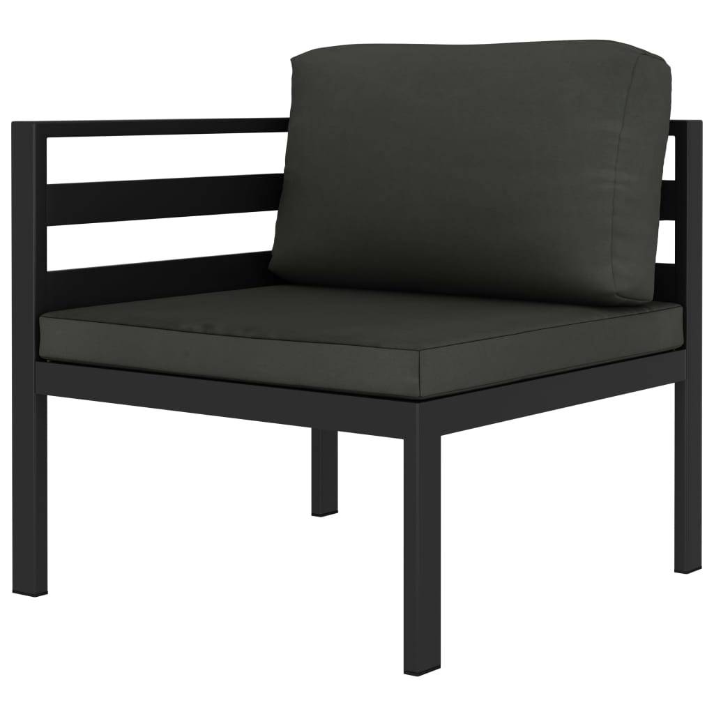 Vidaxl - Salon de jardin 6 pcs avec coussins Aluminium Anthracite vidaXL 49233 - Image 5