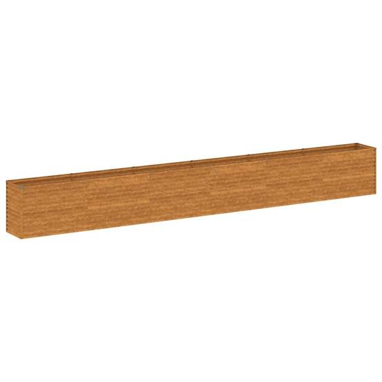 Jardinière surélevée acier corten rouillé 578 x 50 x 69 cm - PANGIVO - Image 2