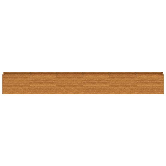 Jardinière surélevée acier corten rouillé 578 x 50 x 69 cm - PANGIVO - Image 4