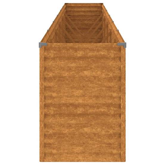 Jardinière surélevée acier corten rouillé 578 x 50 x 69 cm - PANGIVO - Image 5