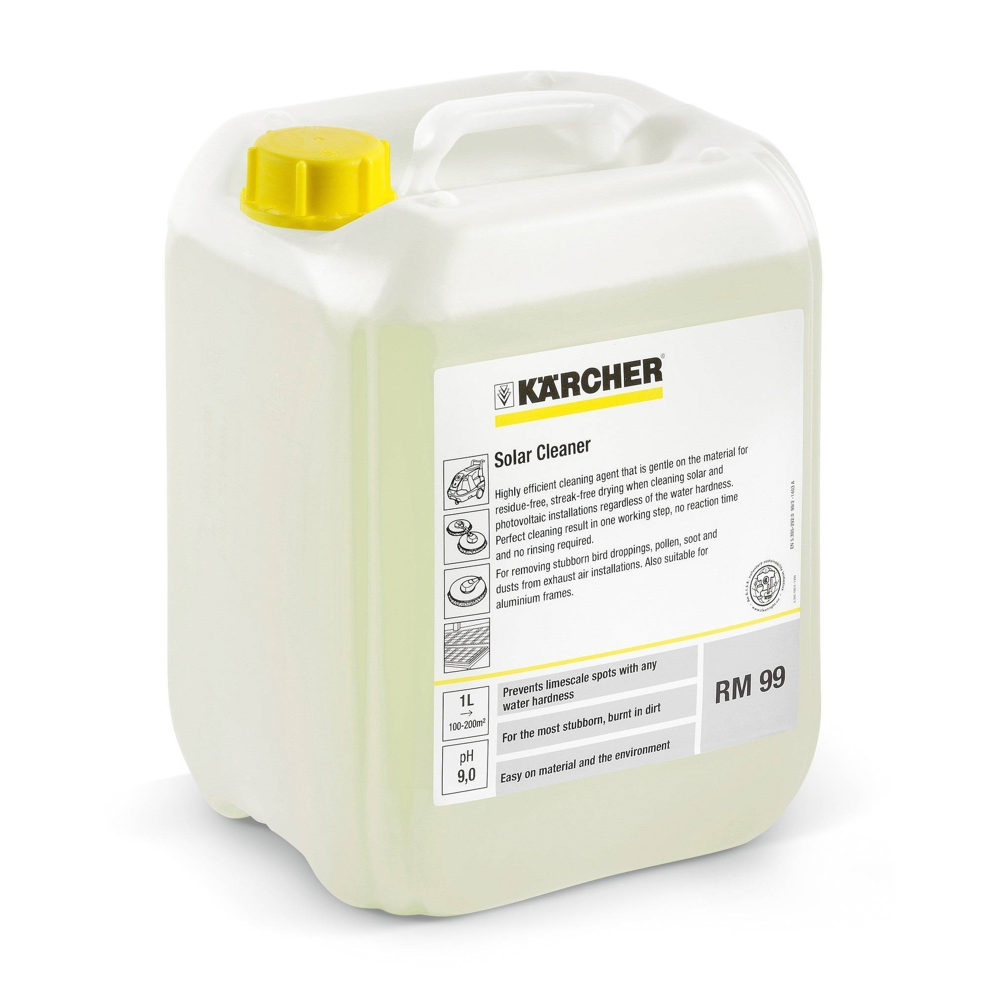 Kärcher - Détergent RM 99 - Détergent spécifique pour nettoyage des panneaux solaires. 20 litres - 62957990 - Karcher