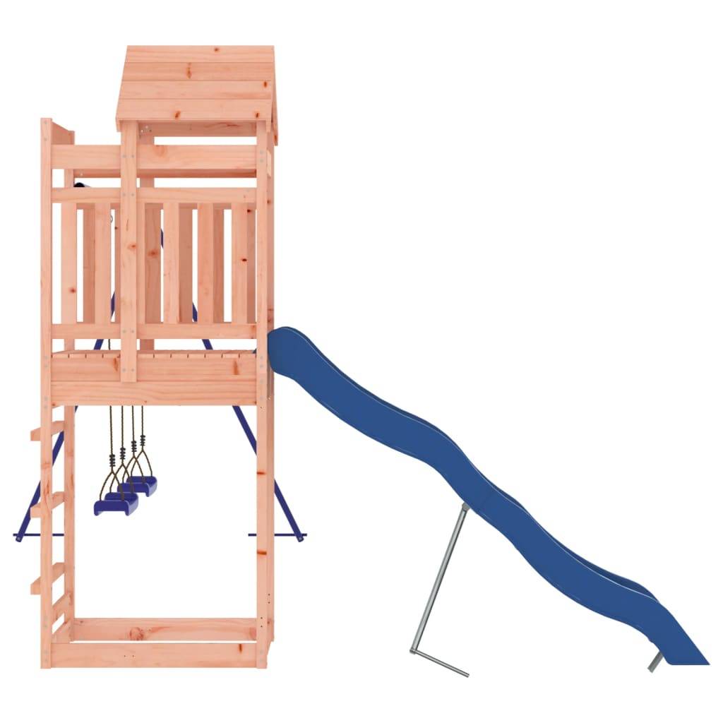 Helloshop26 - Aire de jeux d'extérieur balançoires toboggan portiques robuste jeux jardin 320 x 349 x 238 cm bois massif de douglas - Image 5