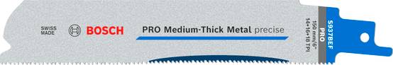 Jeu de 5 lames de scie sabre PRO Medium-Thick Metal precise S937BEF - 150 mm - BOSCH - 2608658991 - Image 1