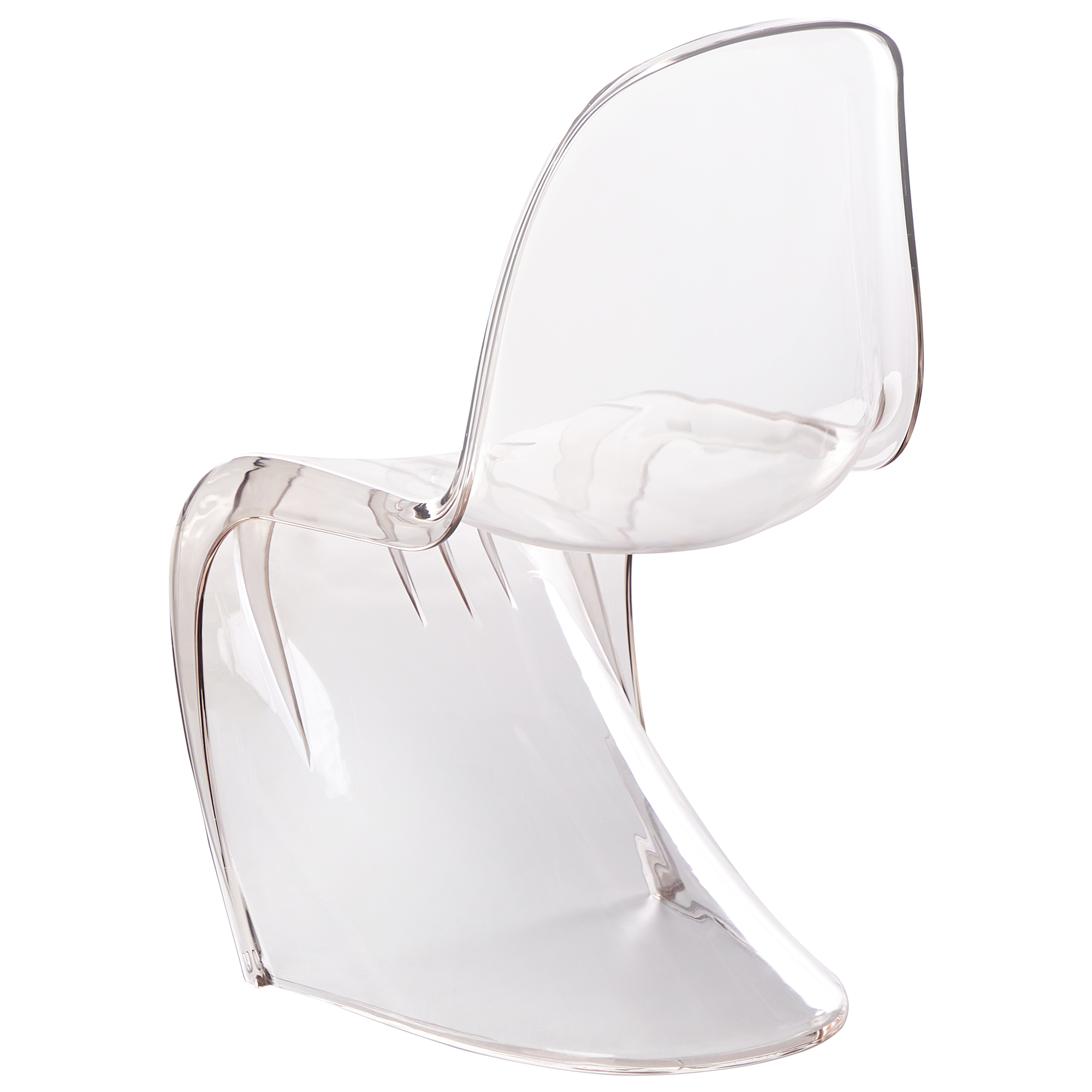 Beliani - Lot de 4 Chaises à Manger Transparents en Plastique Empilables pour Intérieur et Extérieur sans Accoudoirs - Image 6