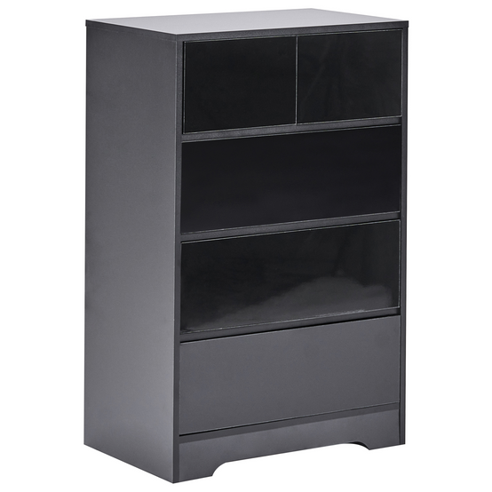 Beliani - Commode MDF Noir ALBERTA - 60x38x94- Beliani - Image 2