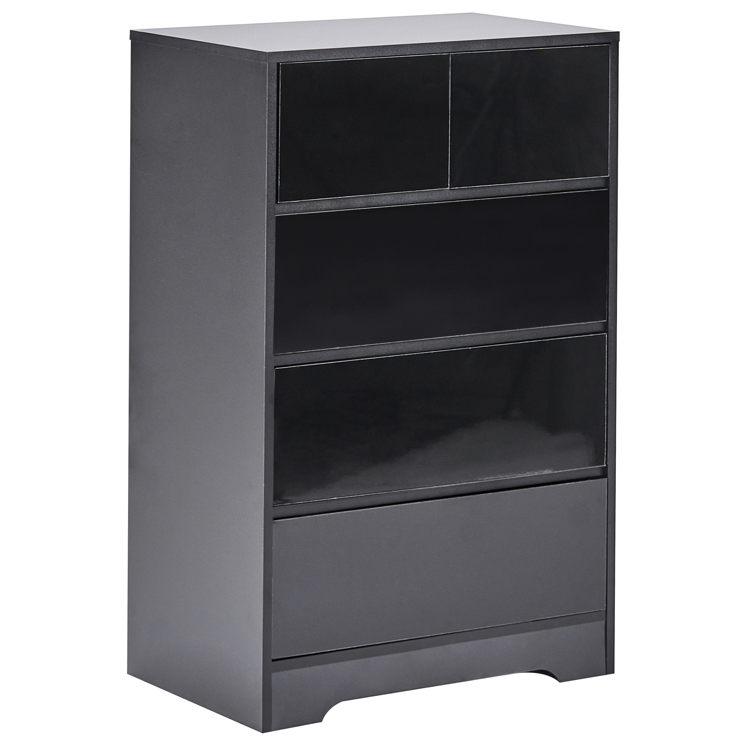 Beliani - Commode MDF Noir ALBERTA - 60x38x94- Beliani - Image 2