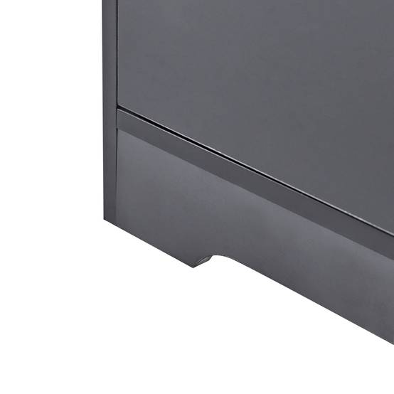 Beliani - Commode MDF Noir ALBERTA - 60x38x94- Beliani - Image 8