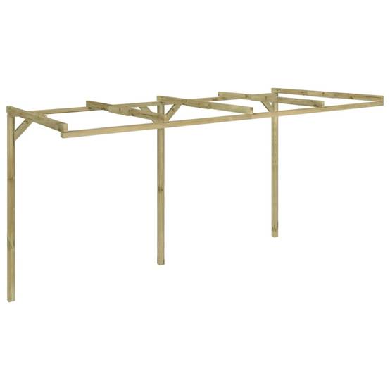 Pergola - Tonnelle de jardin à appentis 2 x 4 x 2,2 m Bois - Image 4