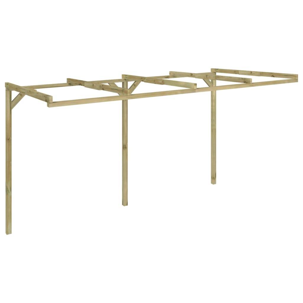 Pergola - Tonnelle de jardin à appentis 2 x 4 x 2,2 m Bois - Image 4