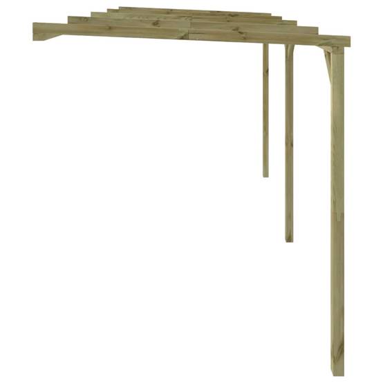 Pergola - Tonnelle de jardin à appentis 2 x 4 x 2,2 m Bois - Image 3