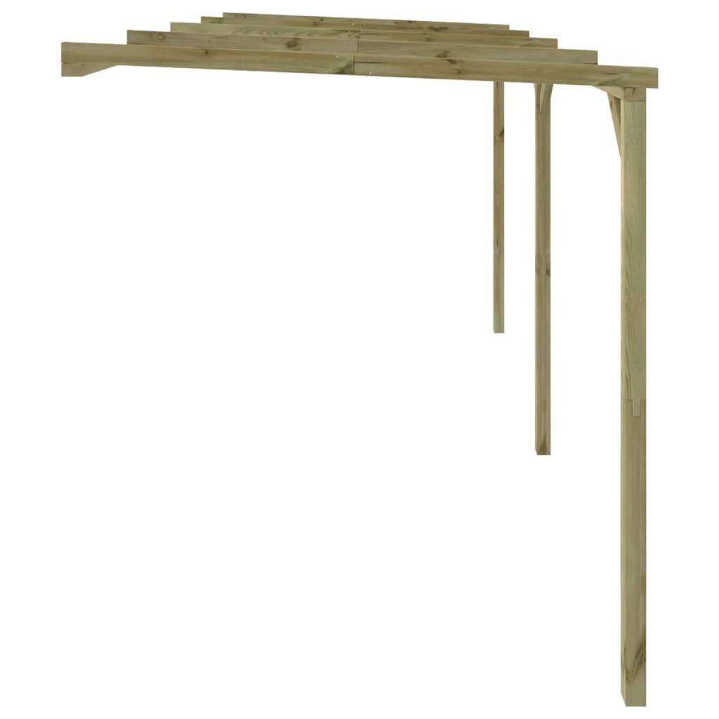 Pergola - Tonnelle de jardin à appentis 2 x 4 x 2,2 m Bois - Image 3