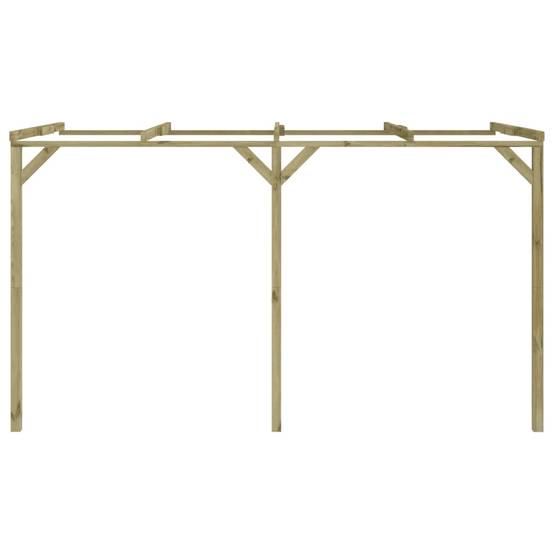 Pergola - Tonnelle de jardin à appentis 2 x 4 x 2,2 m Bois - Image 1